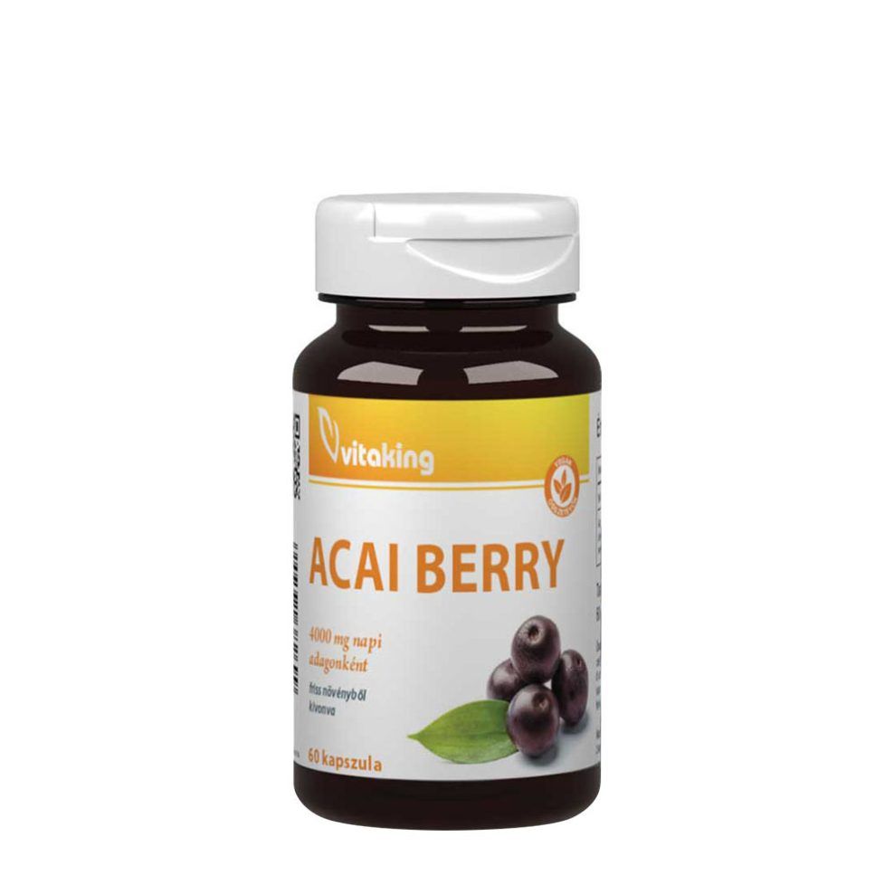 Acai bogyó 3000 mg, Vitaking Acai Berry 3000 mg, 60 lágykapszula