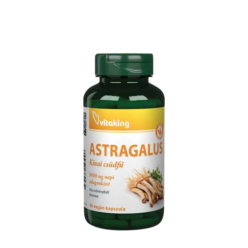 Astragalusz kivonat, Vitaking Astragalus Vege, 90 kapszula