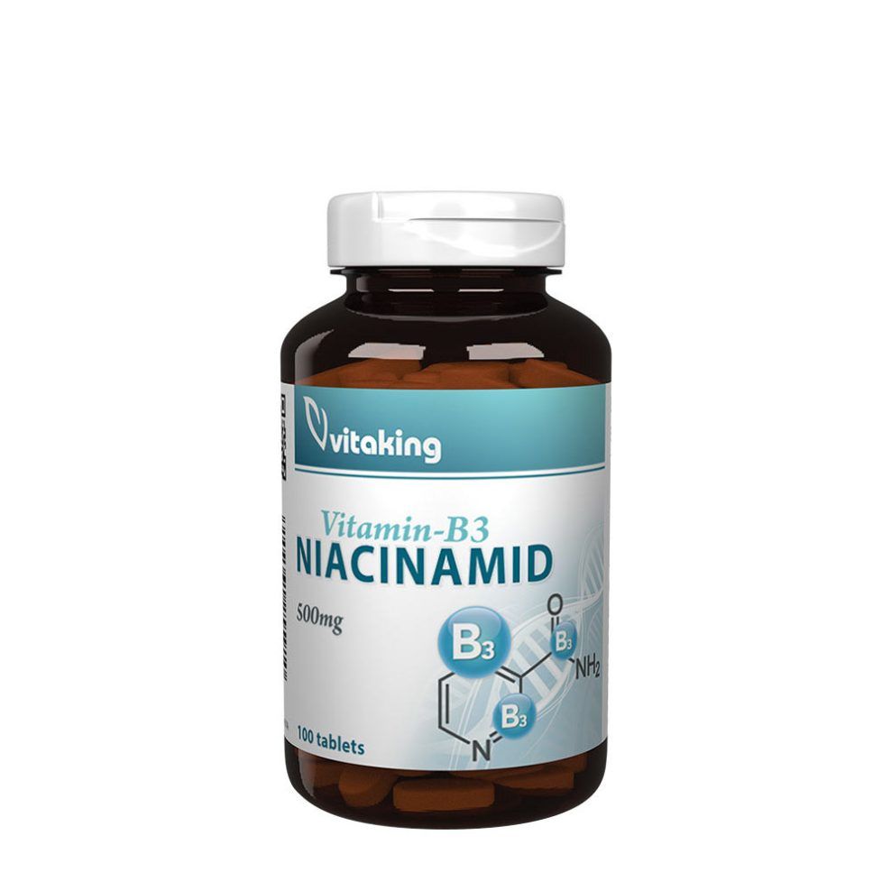 B3-vitamin 500 mg, Vitaking B3 Niacinamid 500 mg, 100 tabletta