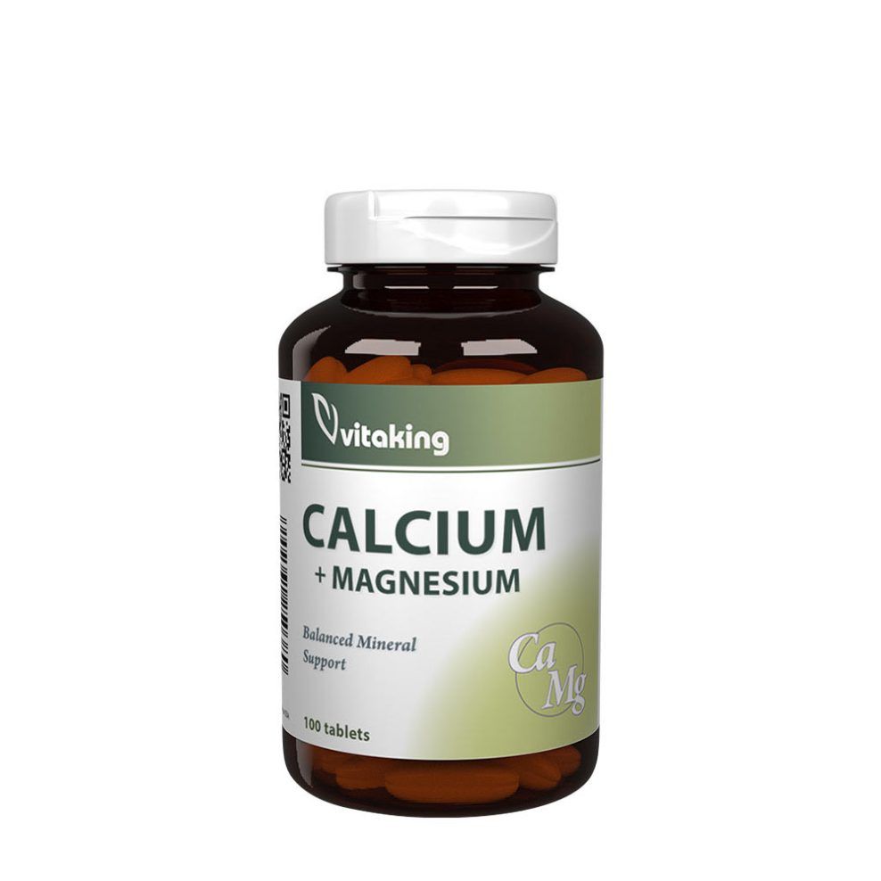 Kalcium-magnézium, Vitaking Calcium-Magnesium, 100 tabletta