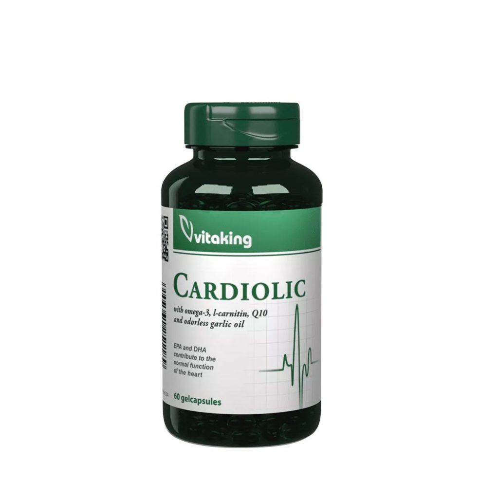 Szívbarát formula, Vitaking Cardiolic® – Heart Support Formula, 60 lágykapszula