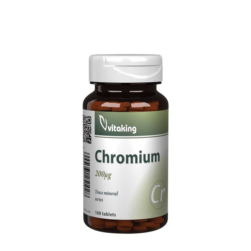Króm 200 mcg, Vitaking Chromium 200 mcg, 100 tabletta