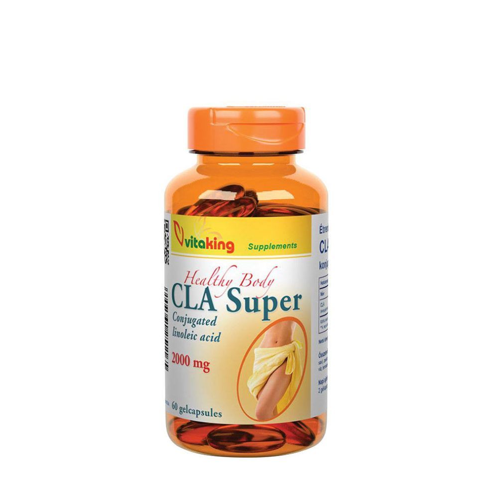 Konjugált linolsav 2000 mg, Vitaking CLA Super 2000 mg, 60 lágykapszula