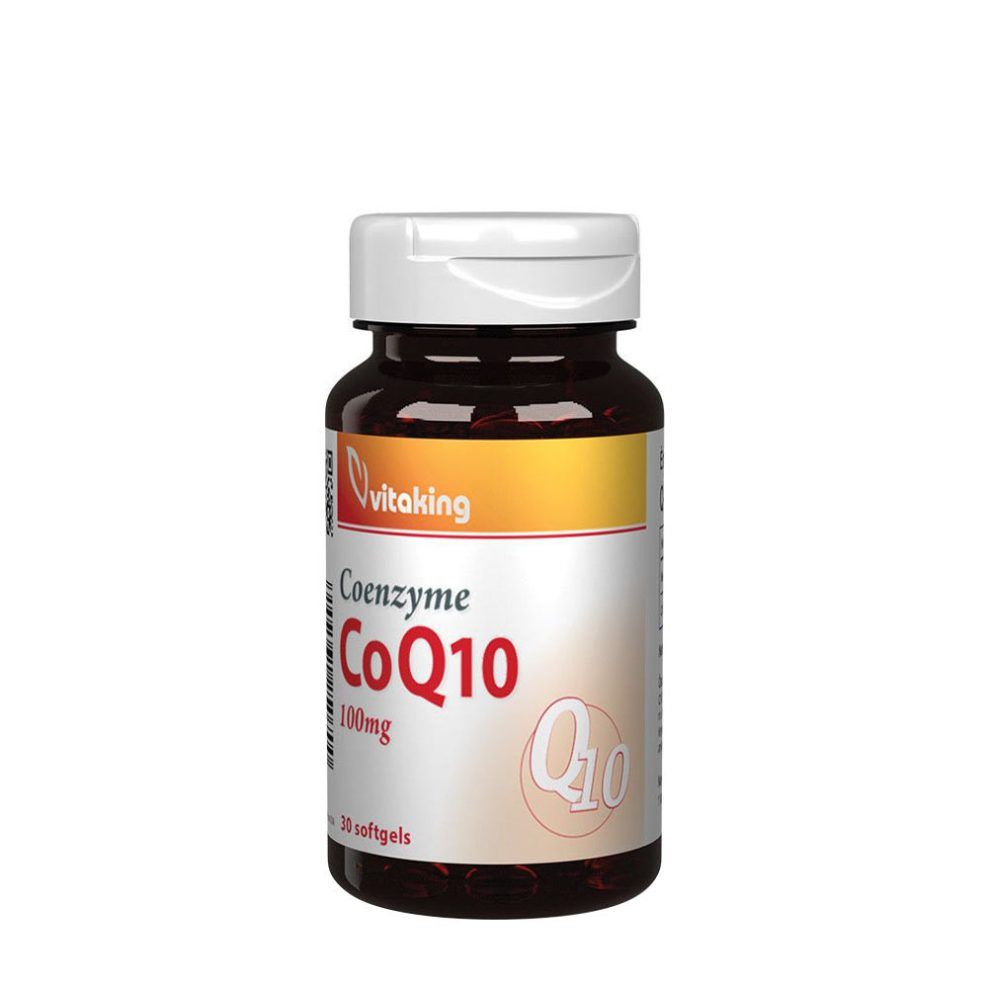 Q10 koenzim 100 mg, Vitaking CoQ10 Coenzyme 100 mg, 30 lágykapszula