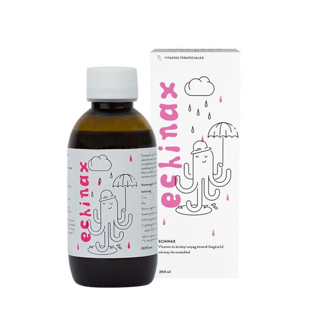 Kasvirágos szirup, Vitaking Echinax 200 ml syrup, 200 ml