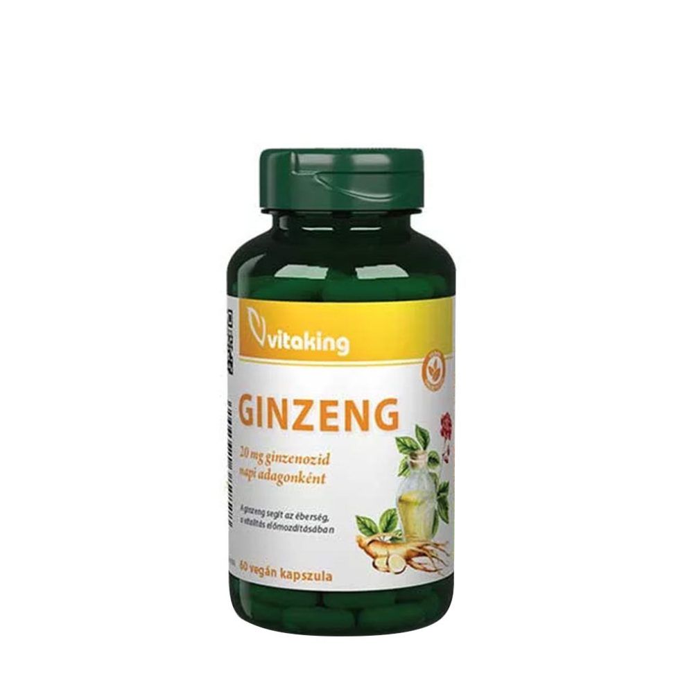 Ginzengkivonat 100 mg, Vitaking Ginseng Extract 100 mg, 60 kapszula