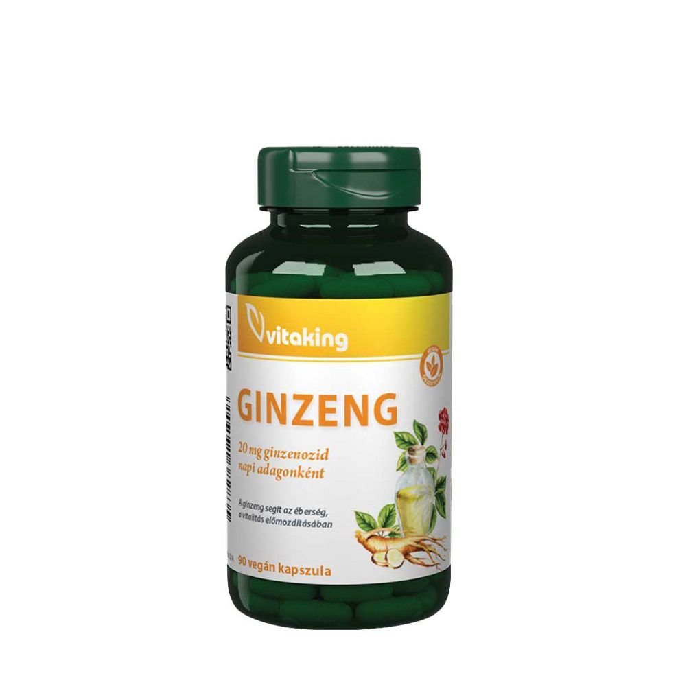 Ginzengkivonat 100 mg, Vitaking Ginseng Extract 100 mg, 90 kapszula