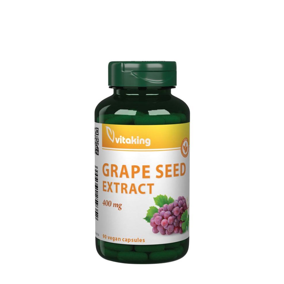 Szőlőmag-kivonat 400 mg, Vitaking Grapeseed Extract 400 mg, 90 kapszula