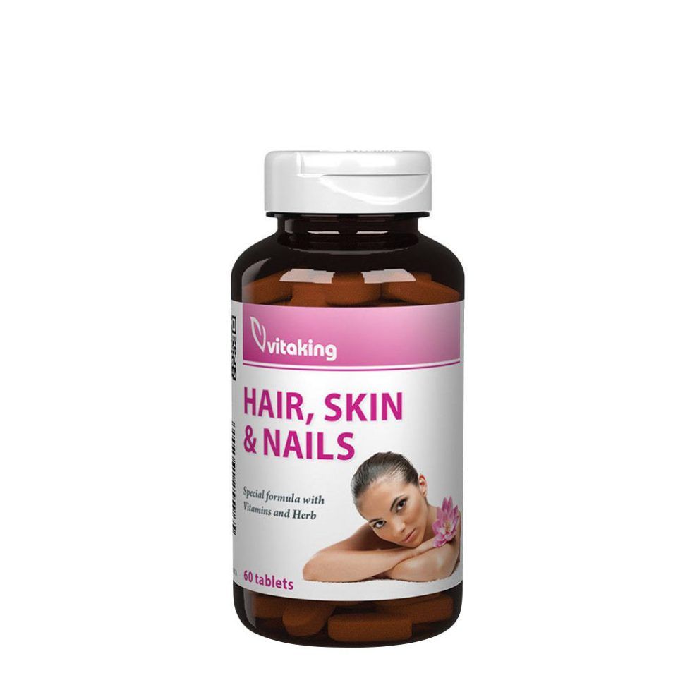 Haj-, bőr- és körömvitamin, Vitaking Hair Skin & Nails Vitamin, 60 tabletta