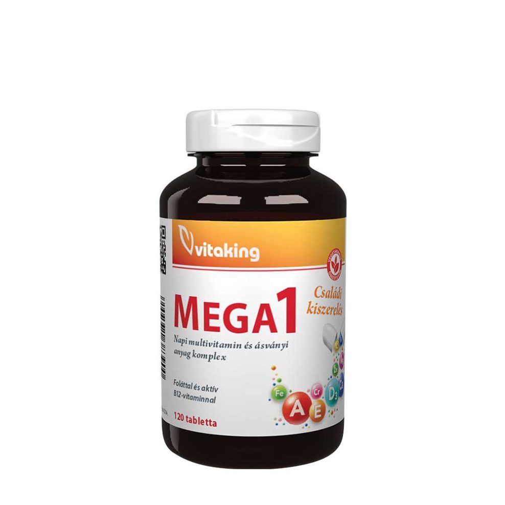 Multivitamin, Vitaking Mega-1 Multivitamin, 120 tabletta