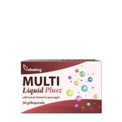 Folyékony multivitamin, Vitaking Multi Liquid Plusz Multivitamin, 30 lágykapszula