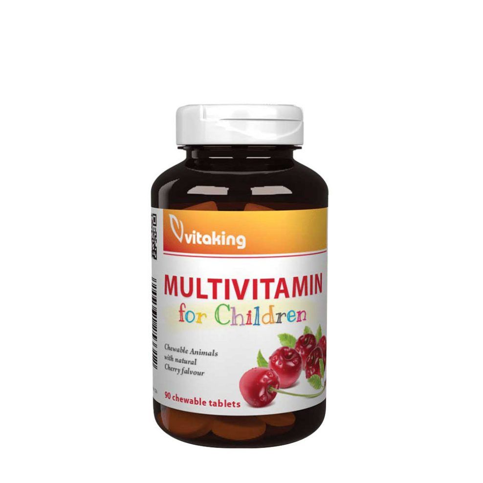 Gyermek multivitamin, Vitaking Multivitamin for Children, 90 rágótabletta