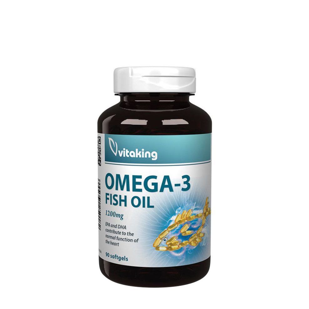 Omega-3 1200 mg, Vitaking Omega-3 1200 mg, 90 lágykapszula