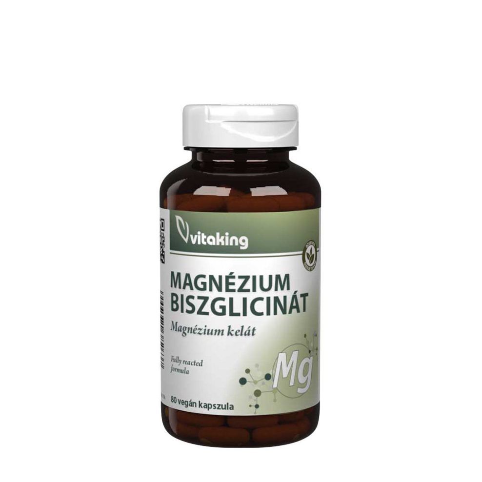 Magnézium-biszglicinát, Vitaking Organic Magnesium Bisglycinate, 80 kapszula