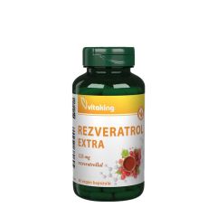 Rezveratrol 125 mg, Vitaking Resveratrol Extra 125 mg, 80 kapszula