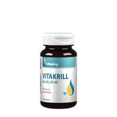 Krillolaj 500 mg, Vitaking Vitakrill oil 500 mg, 30 lágykapszula