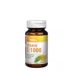 C-vitamin 1000 mg citrus-bioflavonoidokkal és acerolával, Vitaking Vitamin C 1000 mg with 50 mg Citrus Bioflavonoids and Acerola, 30 tabletta