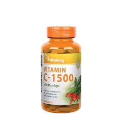 C-vitamin 1500 mg csipkebogyóval, Vitaking Vitamin C-1500 With Rosehips, 60 tabletta