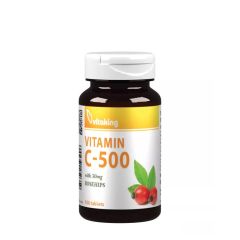 C-vitamin 500 mg csipkebogyóval, Vitaking Vitamin C-500 with Rosehips, 100 tabletta