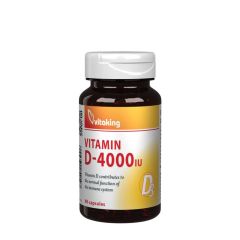 D-vitamin 4000 NE, Vitaking Vitamin D-4000, 90 kapszula