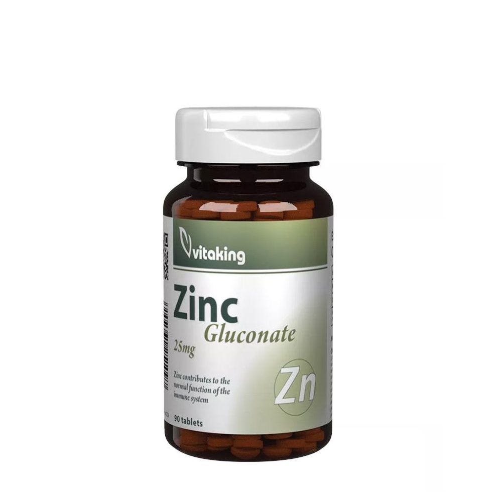 Cink-glükonát 25 mg, Vitaking Zinc Gluconate 25 mg, 90 tabletta