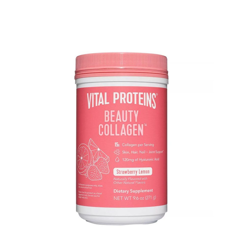 Kollagénpor eperrel és citrommal, Vital Proteins Beauty Collagen, 271 g, eper-citrom íz