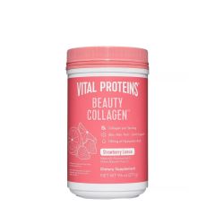 Kollagénpor eperrel és citrommal, Vital Proteins Beauty Collagen, 271 g, eper-citrom íz