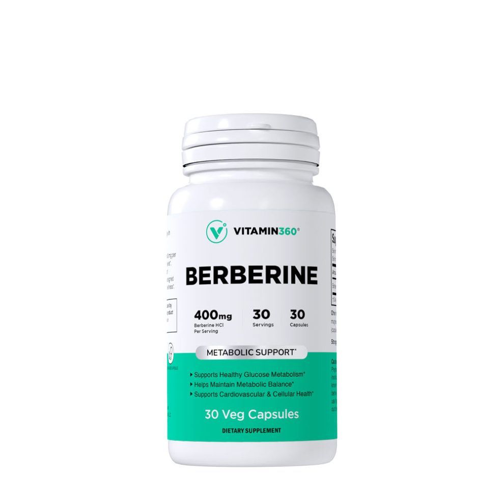 Berberin, Vitamin360 Berberine, 30 kapszula