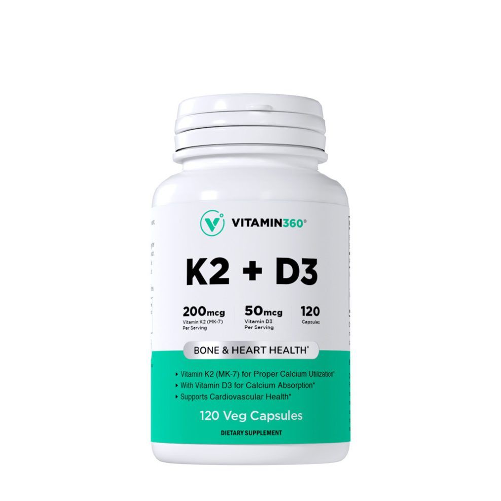 K2- és D3-vitamin, Vitamin360 K2+D3, 120 kapszula