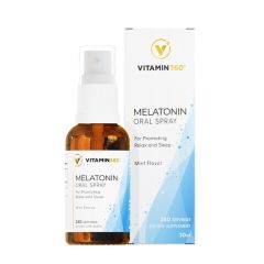 Melatonin 1 mg szájspray, Vitamin360 Melatonin Oral Spray 1 mg, 30 ml, menta íz
