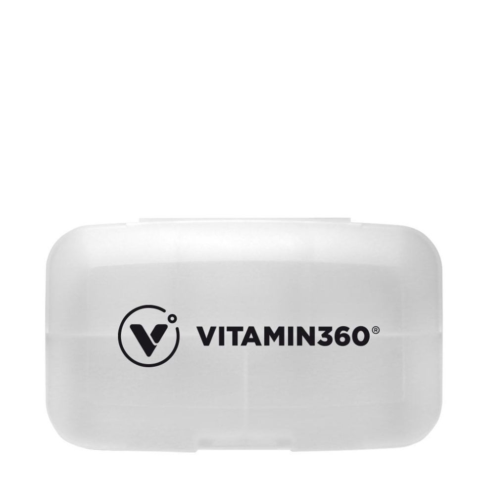 5 rekeszes tablettatartó, Vitamin360 Pill Box With 5 Compartments, 1 db, fehér