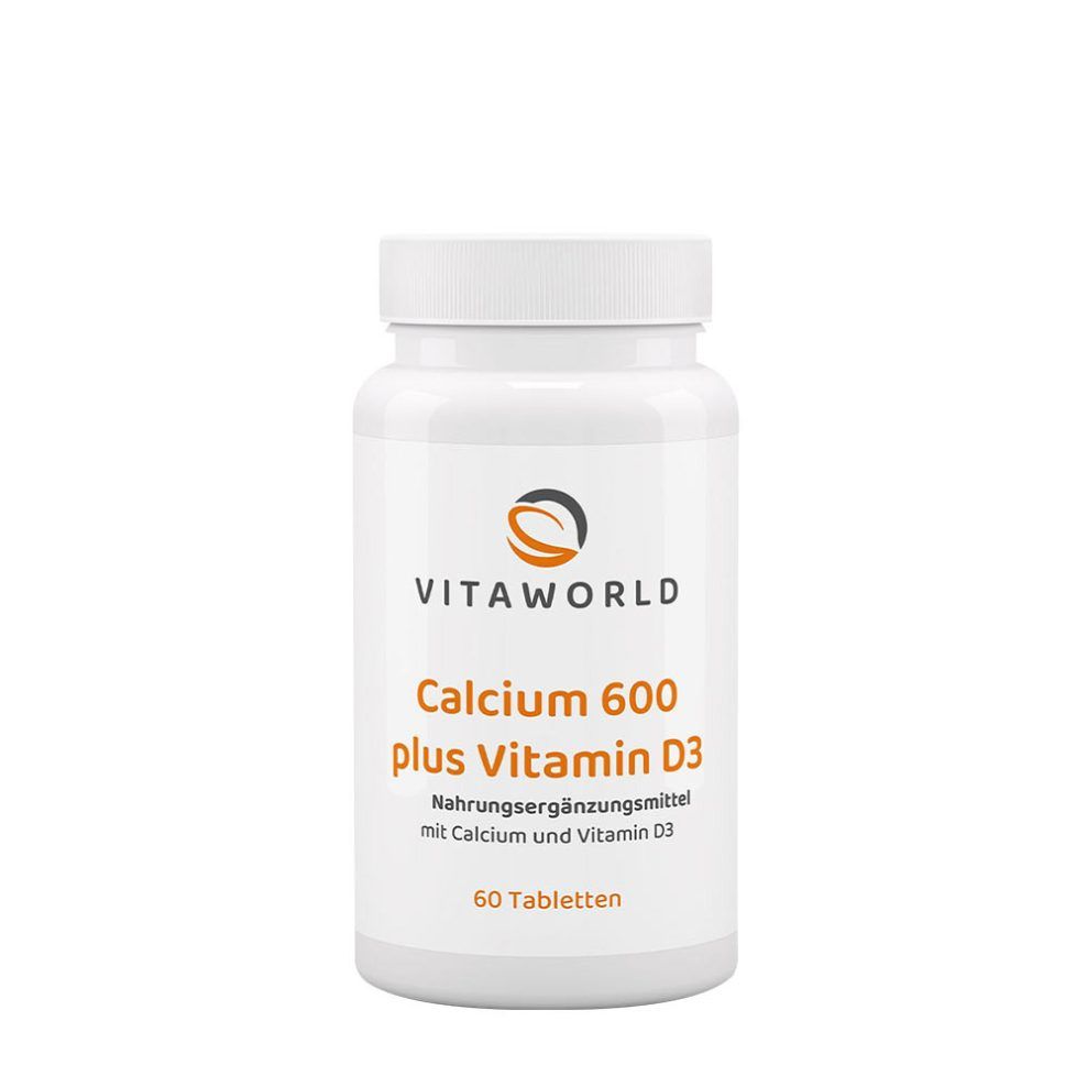 Kalcium 600 mg D3-vitaminnal, Vitaworld Calcium 600 plus vitamin D3, 60 tabletta