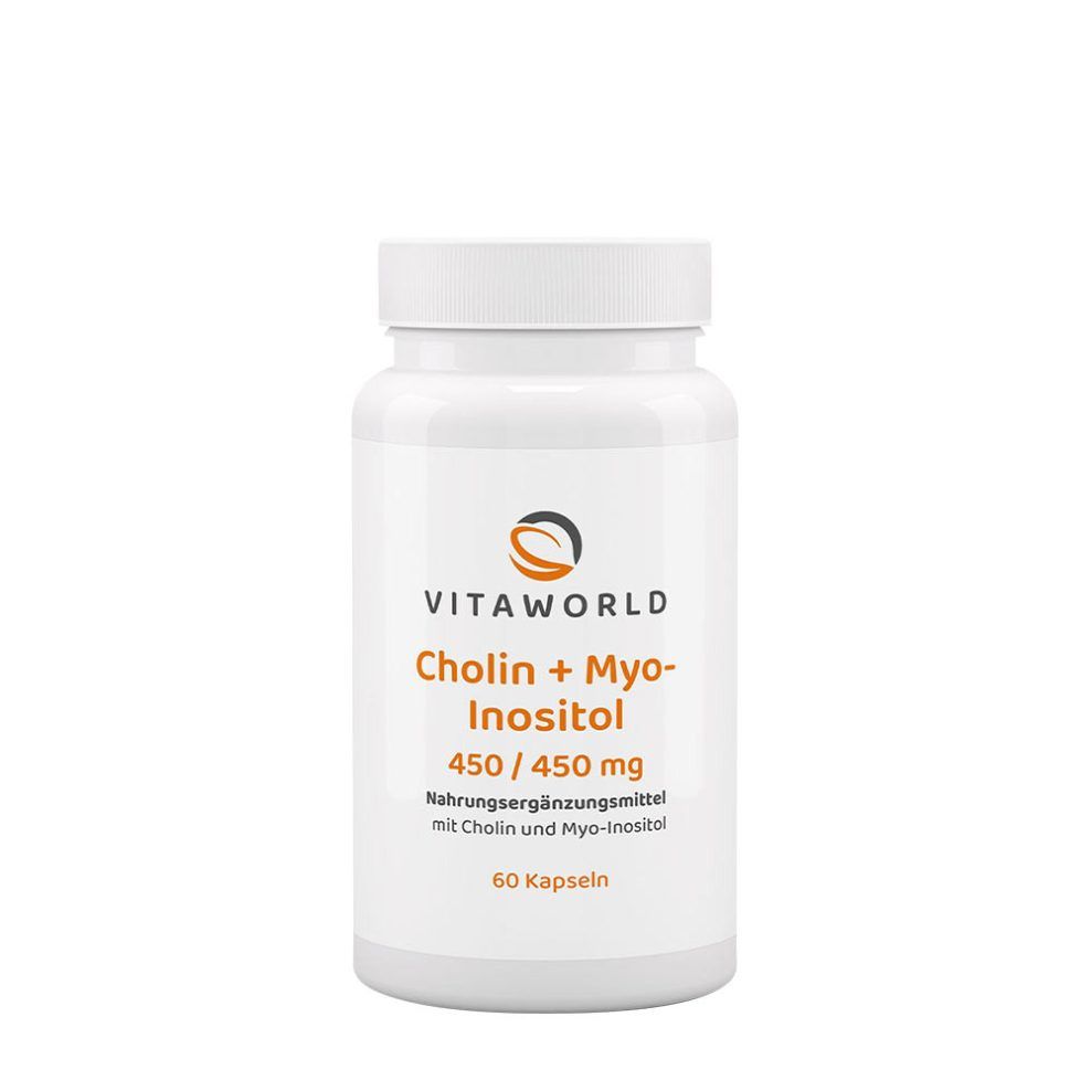 Kolin és inozitol 450/450 mg, Vitaworld Choline + Inositol 450/450 mg, 60 kapszula