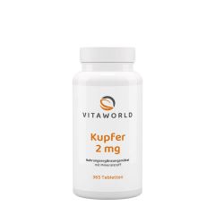 Réz 2 mg, Vitaworld Copper 2 mg, 365 tabletta