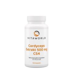 Cordyceps kivonat 500 mg CS4, Vitaworld Cordyceps extract 500 mg CS4, 100 kapszula