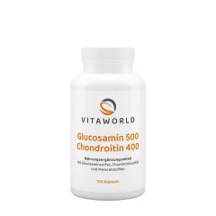 Glükózamin 500 mg kondroitinnel 400 mg, Vitaworld Glucosamine 500 + Chondroitin 400, 100 kapszula