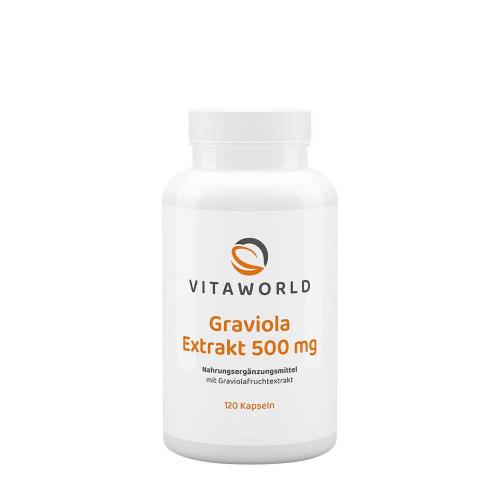 Graviola kivonat 500 mg, Vitaworld Graviola extract 500 mg, 120 kapszula