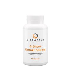 Zöldtea-kivonat 500 mg, Vitaworld Green Tea Extract 500 mg, 120 kapszula