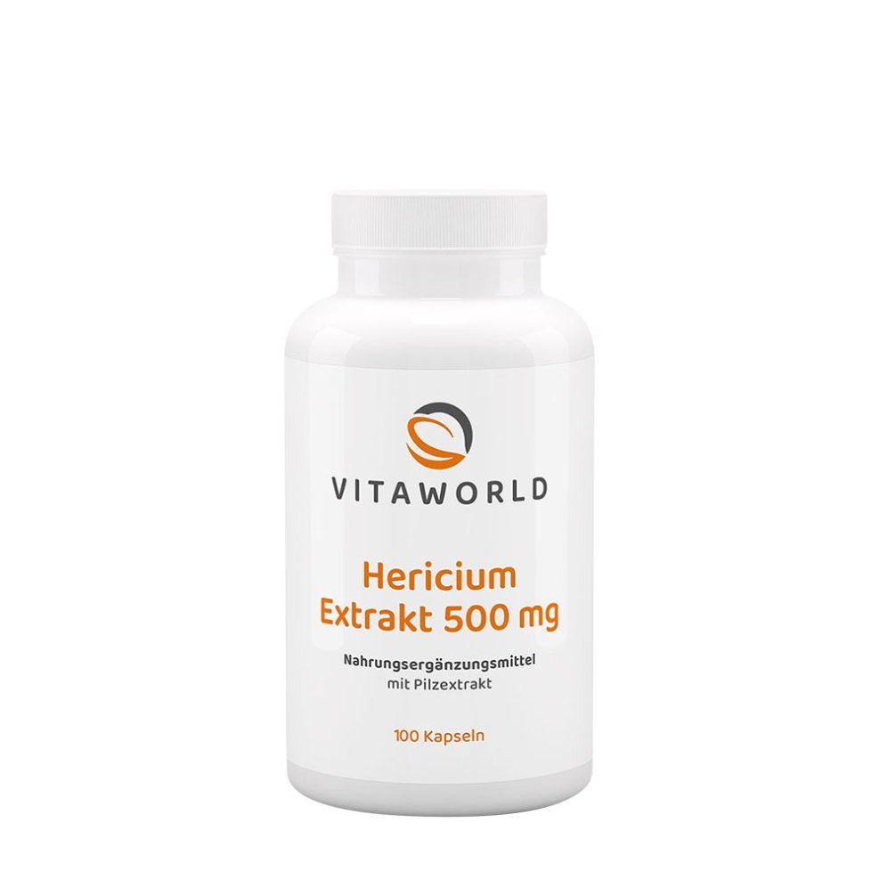 Hericium-kivonat 500 mg, Vitaworld Hericium Extract 500 mg, 100 kapszula