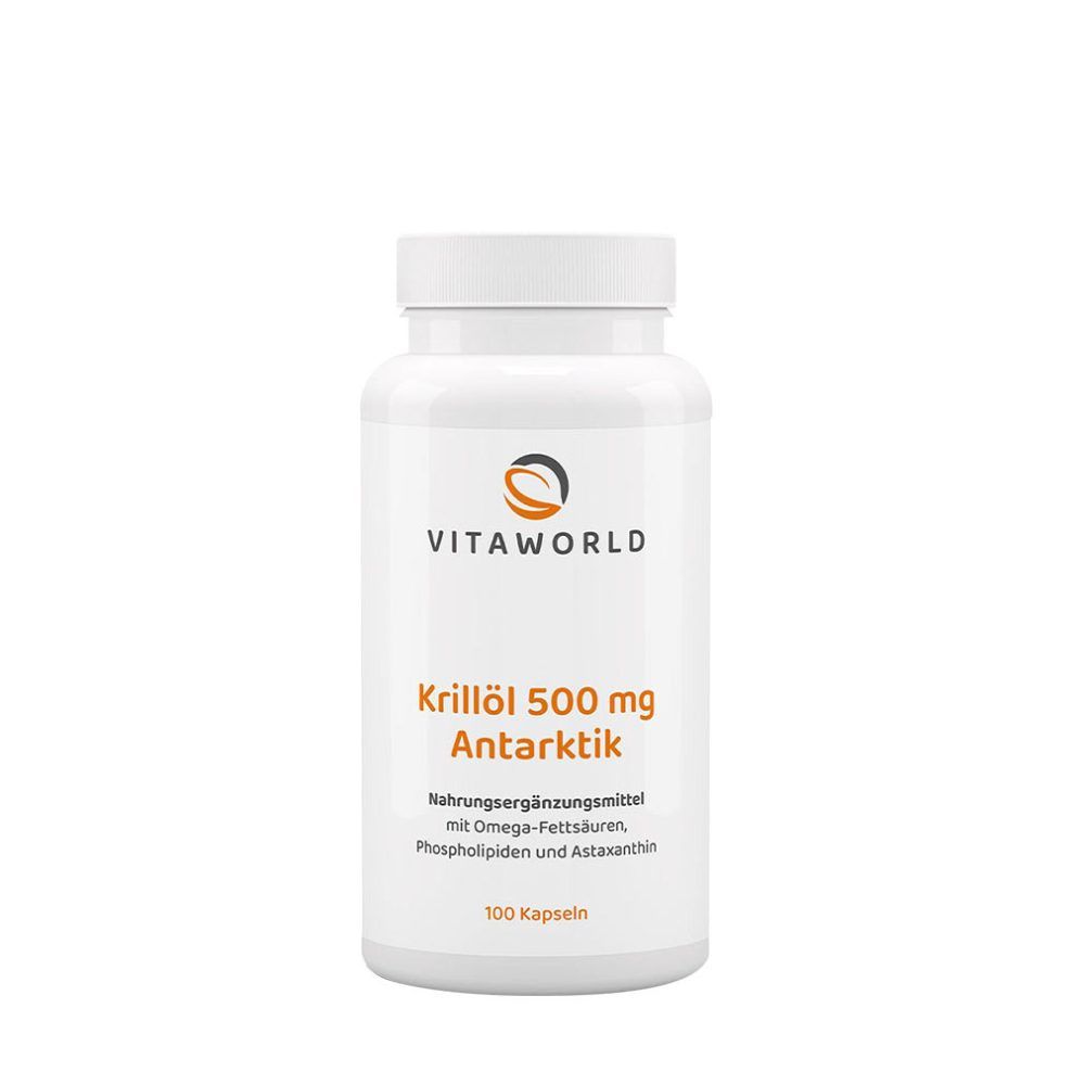 Antarktiszi krillolaj 500 mg, Vitaworld Krill Oil Antarctica 500 mg, 100 kapszula