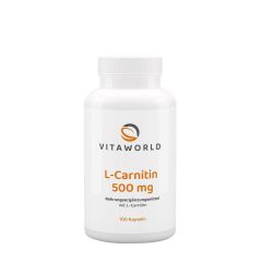 L-karnitin 500 mg, Vitaworld L-carnitine 500 mg, 100 kapszula