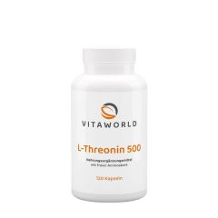 L-treonin 500 mg, Vitaworld L-threonine 500, 120 kapszula