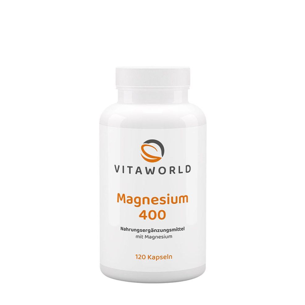 Magnézium 400 mg, Vitaworld Magnesium 400, 120 kapszula