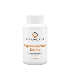 Magnézium-citrát 125 mg, Vitaworld Magnesium Citrate 125 mg, 120 kapszula