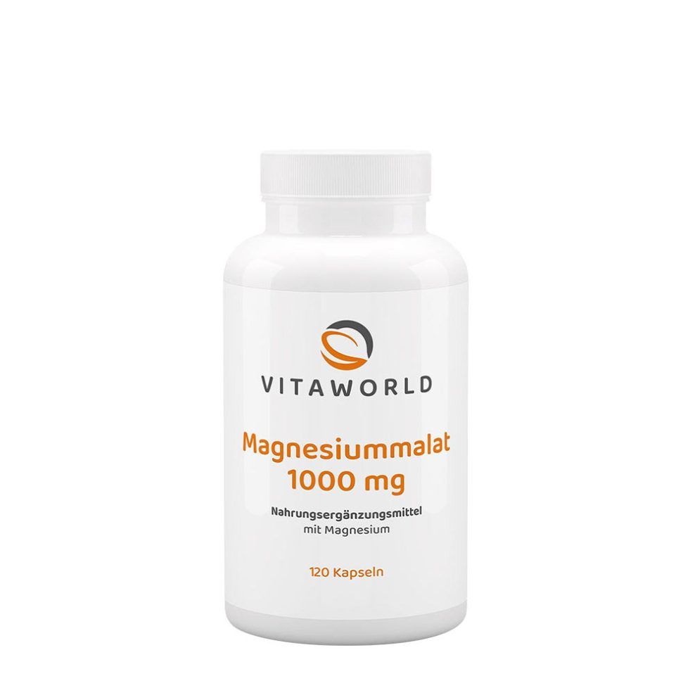 Magnézium-malát 1000 mg, Vitaworld Magnesium Malate 1000 mg, 120 kapszula
