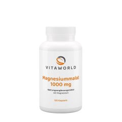 Magnézium-malát 1000 mg, Vitaworld Magnesium Malate 1000 mg, 120 kapszula