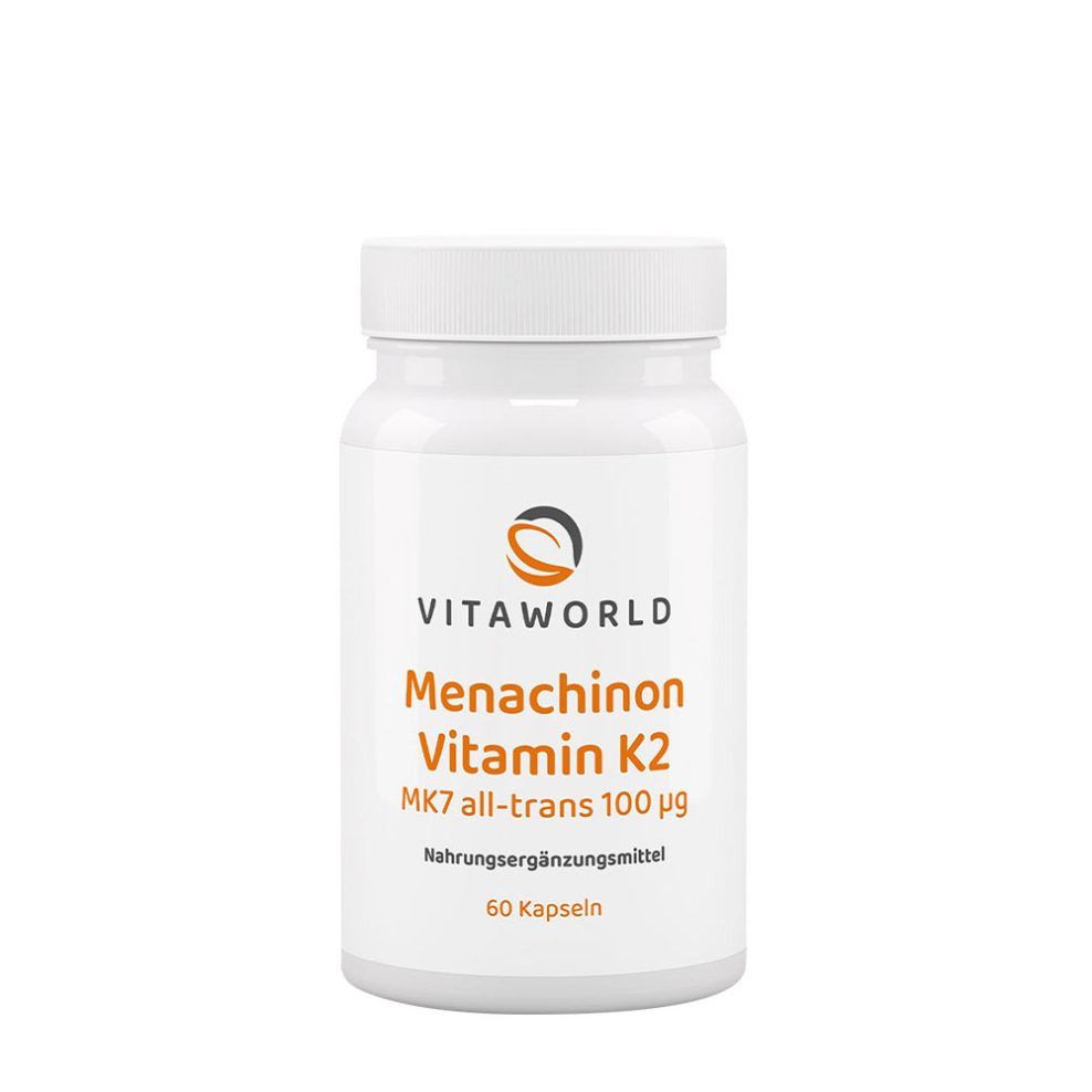 K2-vitamin MK-7, Vitaworld Menaquinone Vitamin K2 MK7, 60 kapszula
