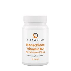 K2-vitamin MK-7, Vitaworld Menaquinone Vitamin K2 MK7, 60 kapszula