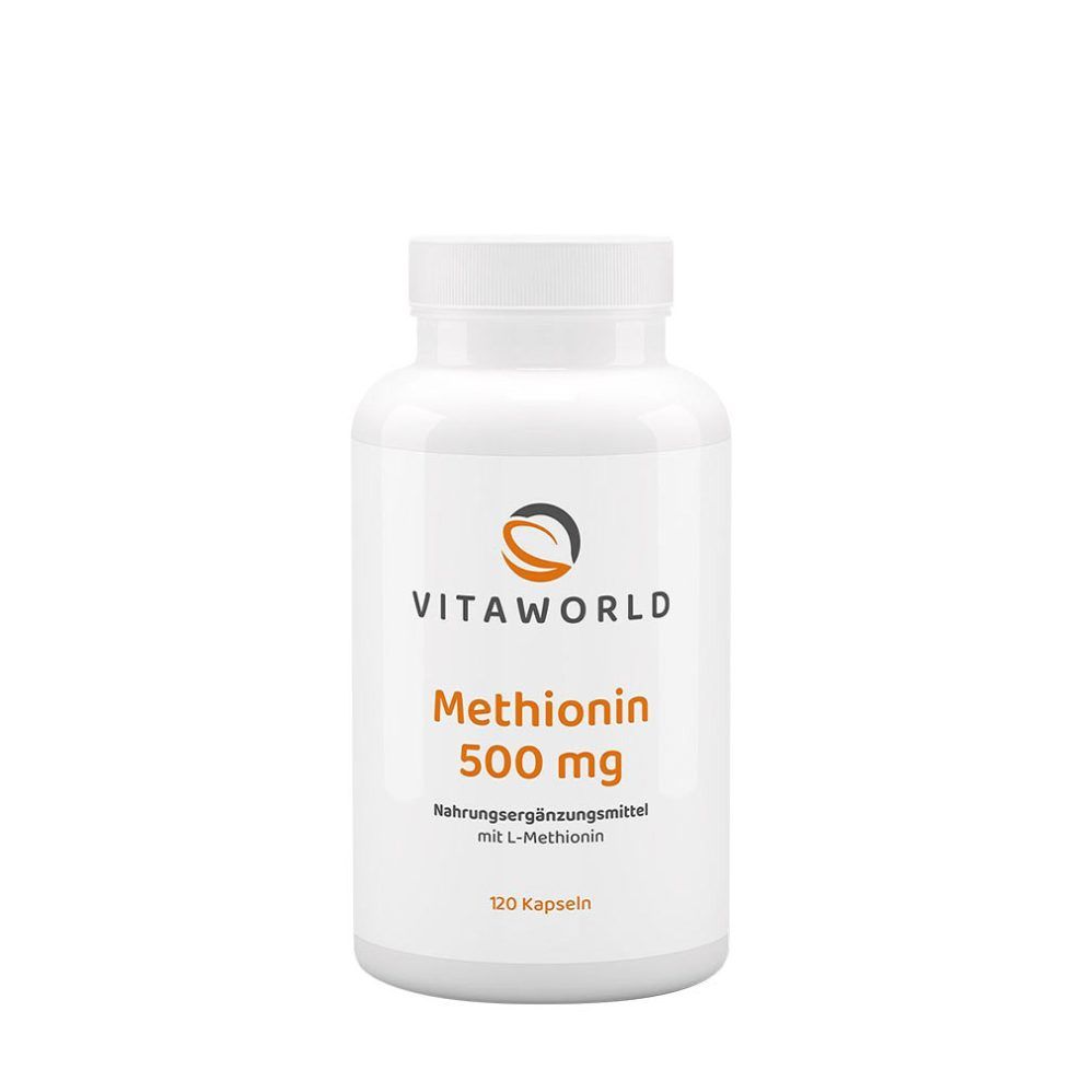 Metionin 500 mg, Vitaworld Methionine 500 mg, 120 kapszula