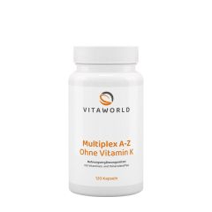 A–Z multivitamin K-vitamin nélkül, Vitaworld Multiplex A-Z Without Vitamin K, 120 kapszula